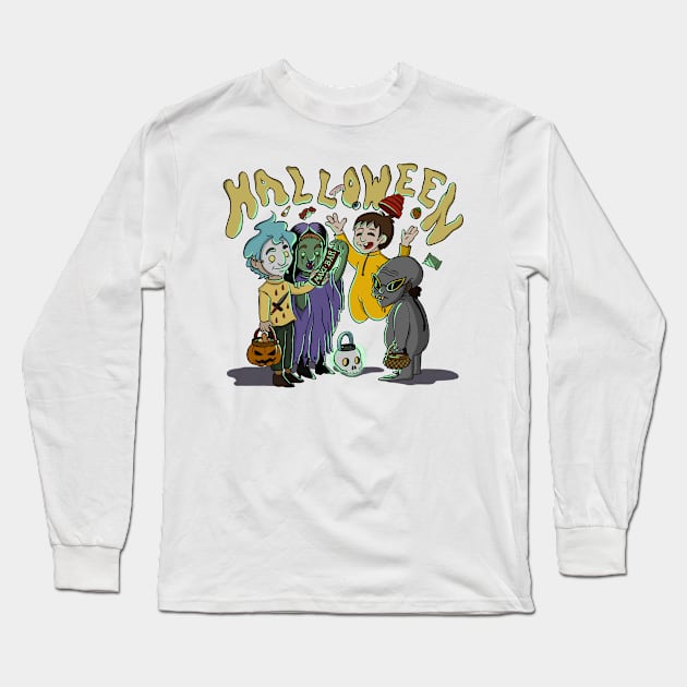 Spooky crew Long Sleeve T-Shirt by atomiqueacorn